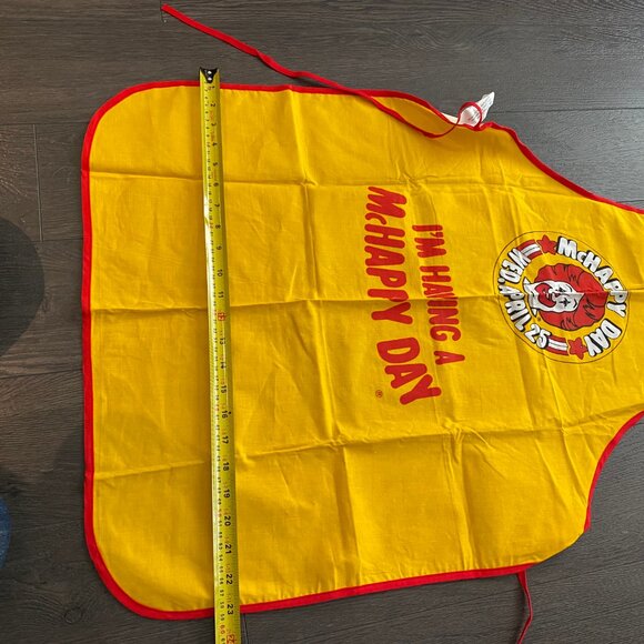 Vintage McDonald's Happy Day Ronald Apron UNUSED McHappy Day - Picture 6 of 6